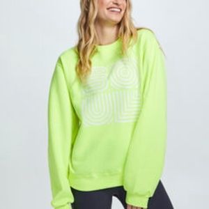 Soulcycle  SOUL Neon Yellow Crewneck
